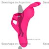 Vibrador conejito con soporte para dedo y carga USB